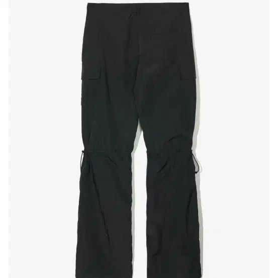 [BUNJANG] Nylon Cargo Pants Black / 나일론 스트링 카고 팬츠 블랙