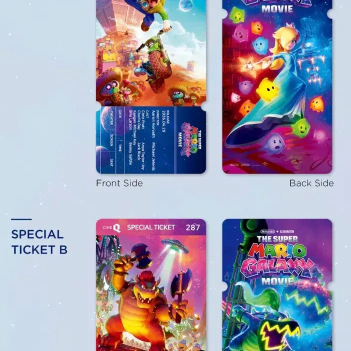 [BUNJANG] Super Mario Galaxy Special Ticket Set (2 Types) / 슈퍼마리오 갤럭시 스페셜티켓 2종 1세트