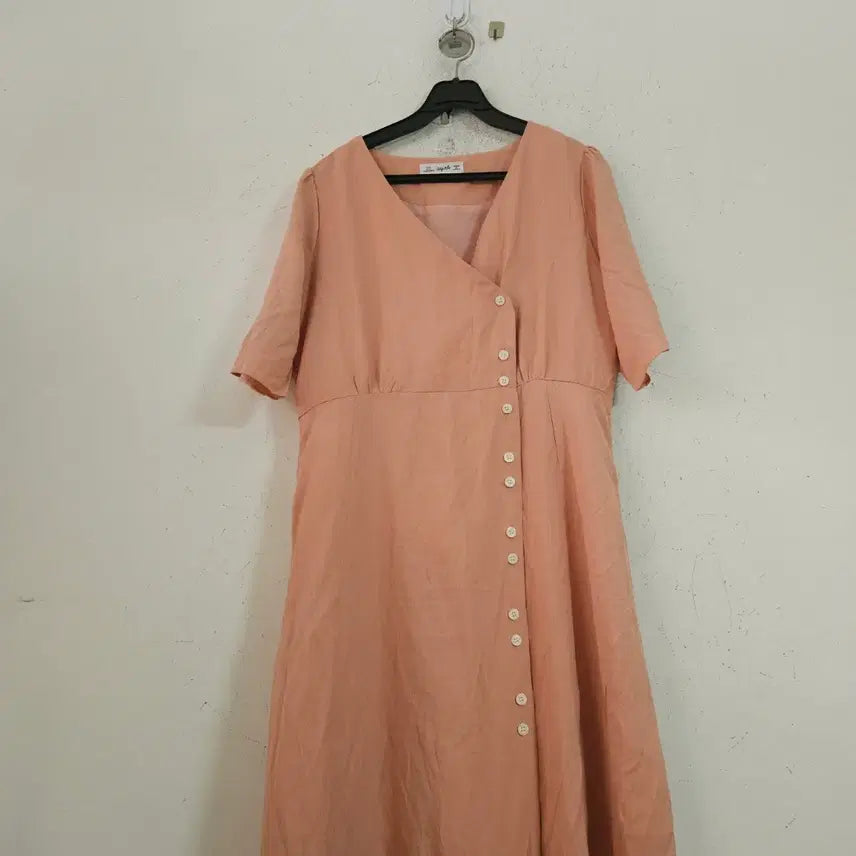 [BUNJANG] Aprik Apricot Long Dress / aprik 살구색 롱 원피스