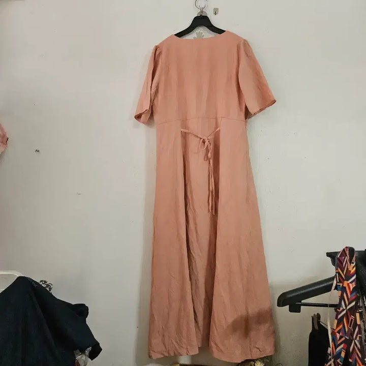 [BUNJANG] Aprik Apricot Long Dress / aprik 살구색 롱 원피스