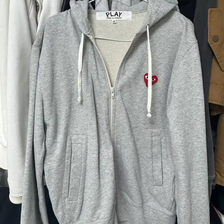 [BUNJANG] Comme des Garcons Gray Hoodie / 꼼데가르송 회색 후드집업