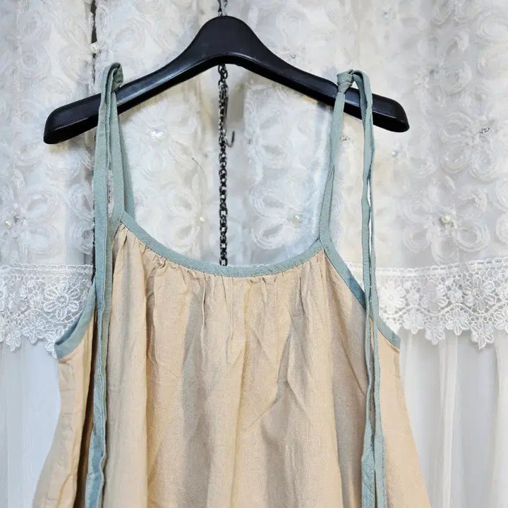 [BUNJANG] Linen Ruffle Tiered Maxi Dress / 린넨 캉캉큰원피스