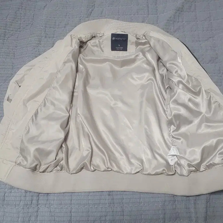 [BUNJANG] Hang Ten Beige Bomber Jacket L / 행텐 항공점퍼 L 베이지