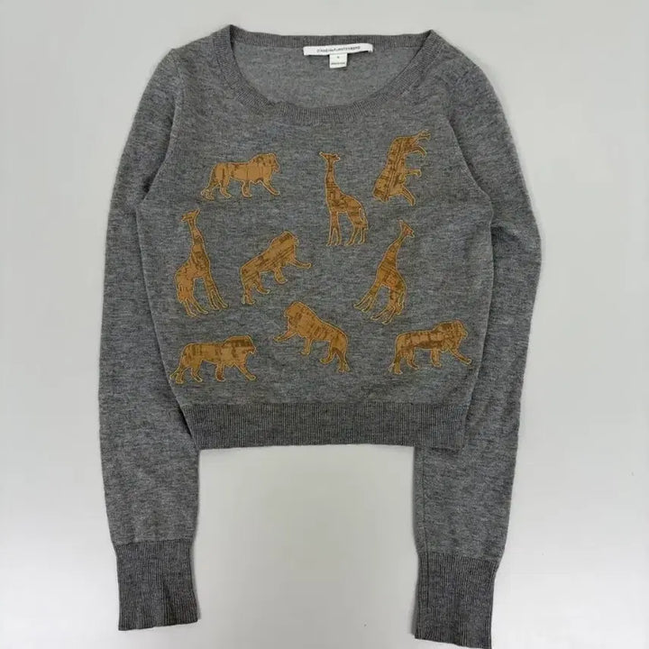 [BUNJANG] Diane von Furstenberg Wool Crop Knit / [정품] 다이엔 폰 퍼스텐버그 울 크롭 니트
