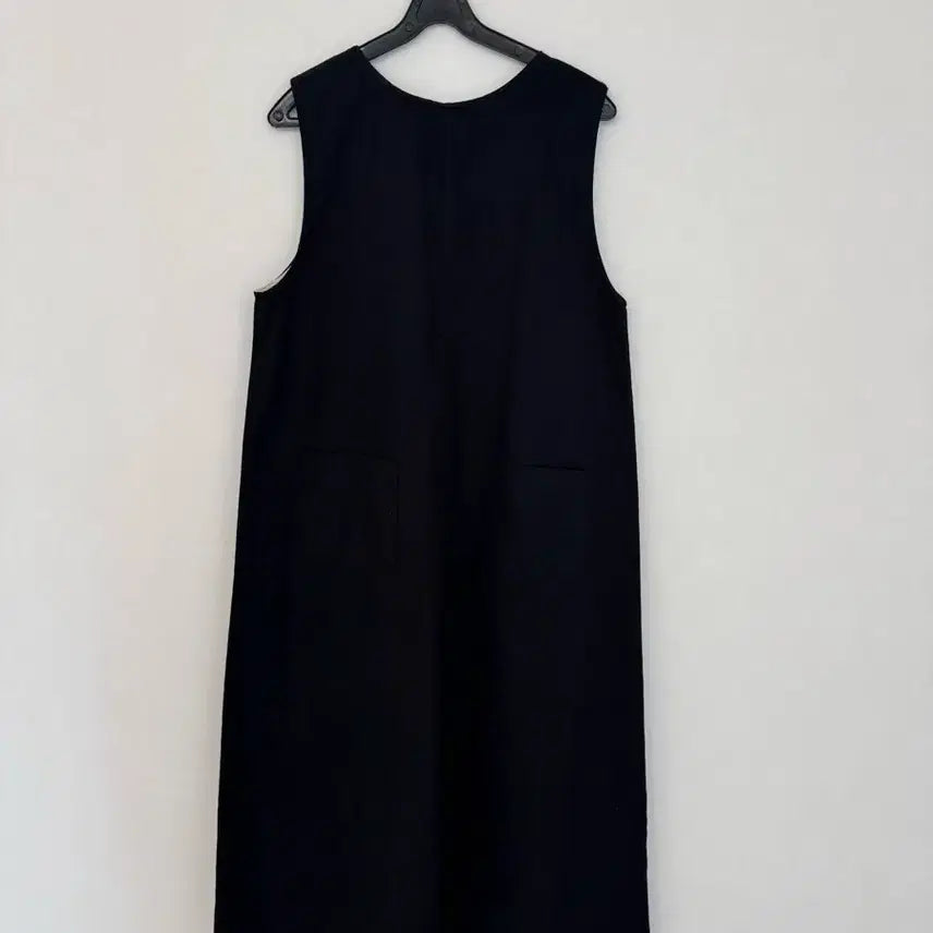 [BUNJANG] Black Cotton Button Long Dress / 롱원피스 버튼원피스 코튼원피스