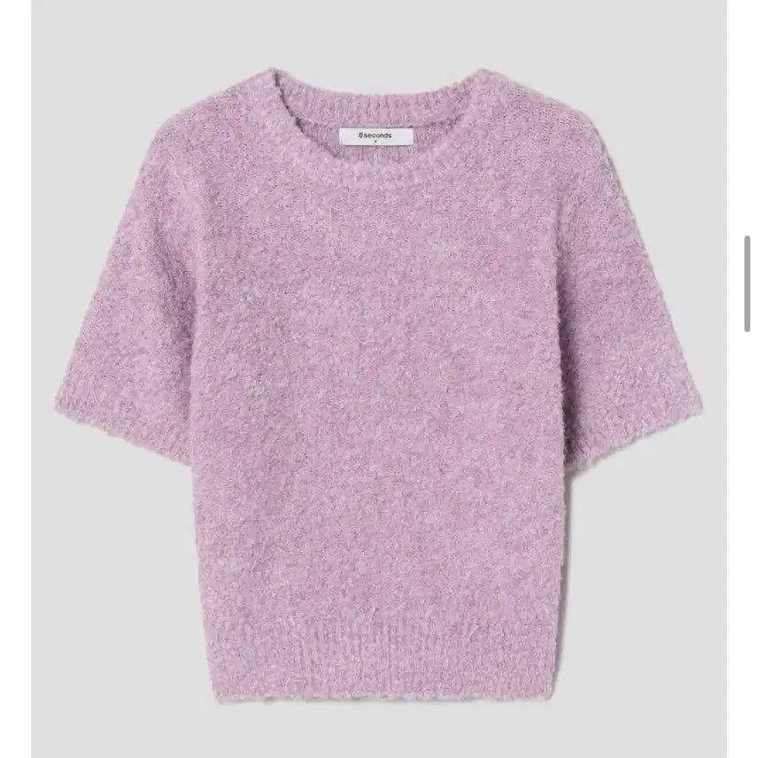[BUNJANG] 8 Seconds Recycled Short Sleeve Pullover Light Pink / 에잇세컨즈 리사이클 반소매 풀오버  라이트 핑크