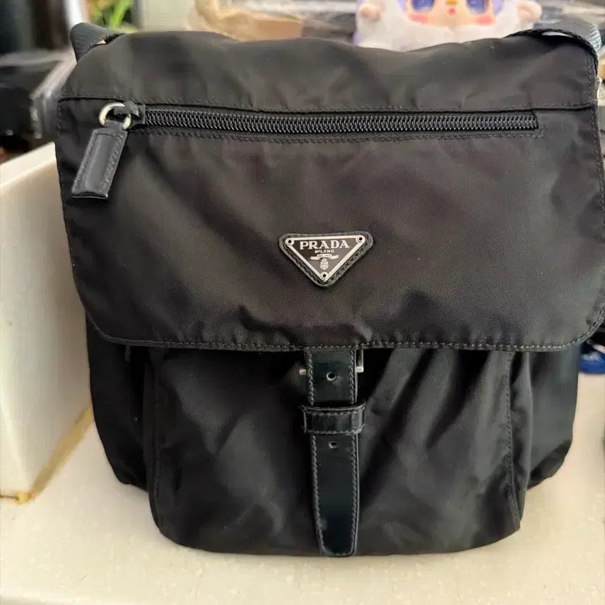 [BUNJANG] Prada Pocono Messenger Bag / 프라다 블랙 포코노 메신저백 주우재백