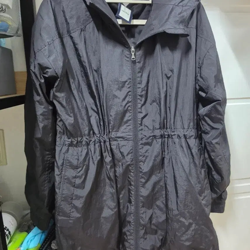 [BUNJANG] Andar String Wind Jacket Black / 안다르 스트링 윈드자켓 블랙