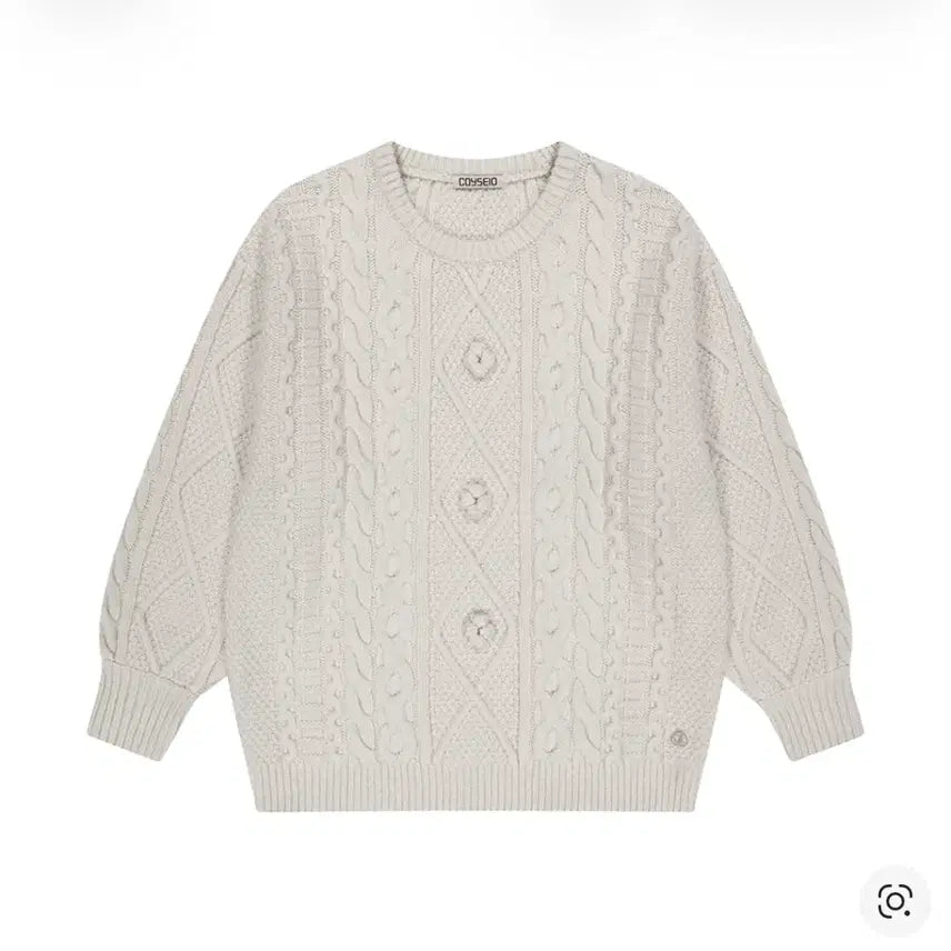 [BUNJANG] Koiseio Pom Pom Knit - Ivory / <마지막가격>(택ㅇ) 코이세이오 폼폼니트 아이보리