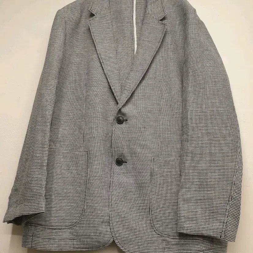 [BUNJANG] ZIOZIA Checked Ramie Blend Jacket / 100)지오지아 체크 마혼방 자켓