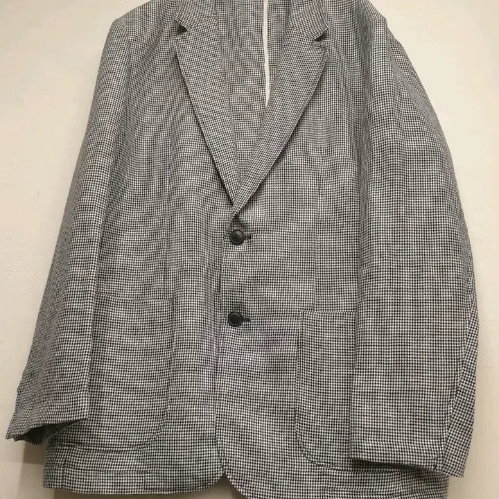 [BUNJANG] ZIOZIA Checked Ramie Blend Jacket / 100)지오지아 체크 마혼방 자켓