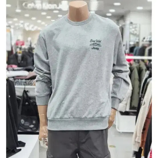 [BUNJANG] Jeep Stay Wild Sweatshirt T-Shirt Grey / 지프 Stay Wild 맨투맨 티셔츠 그레이