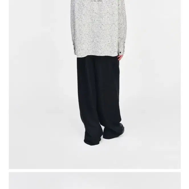 [BUNJANG] Songzio 26ss Tweed Shirt White 46 / 26ss 송지오 트위드 셔츠 화이트 46