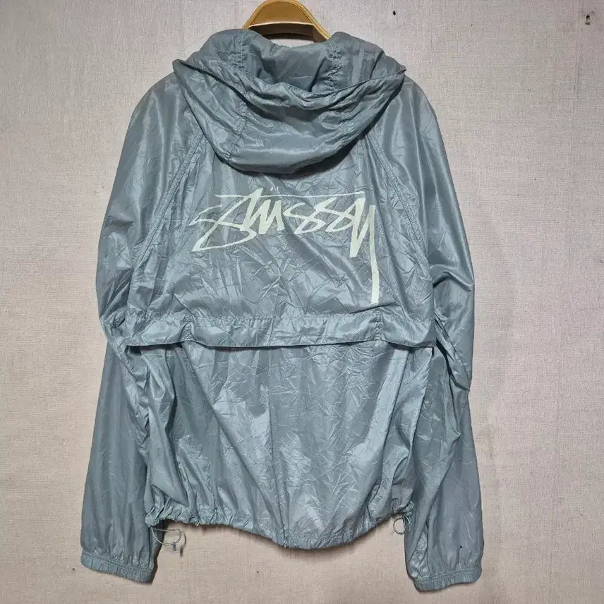 [BUNJANG] Stussy Beach Shell Wrinkle Nylon Jacket Slate (XL) / 스투시 비치 쉘 링클 나이론 자켓 슬레이트 (XL)