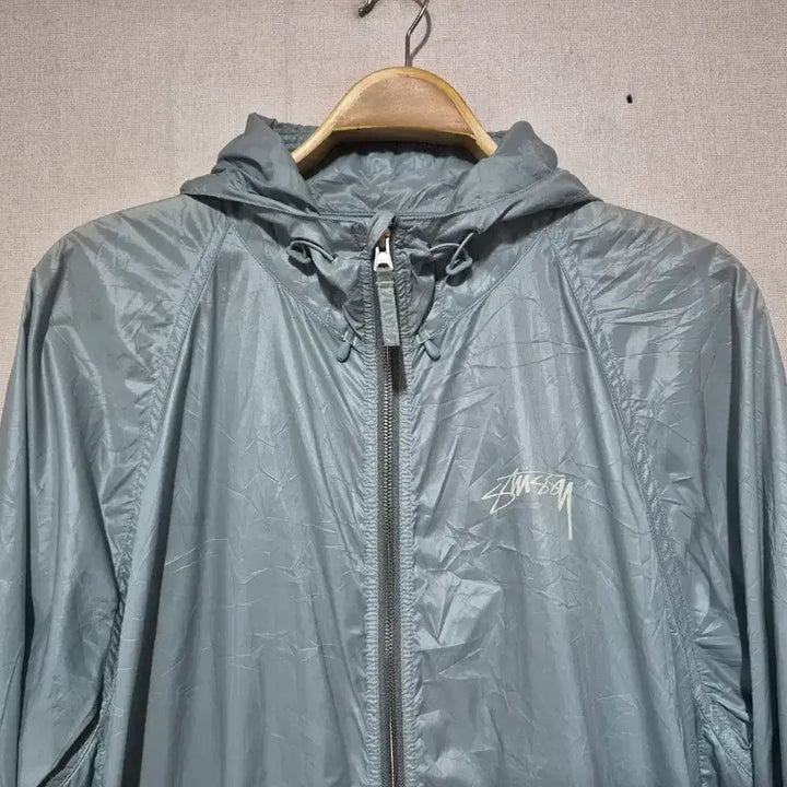[BUNJANG] Stussy Beach Shell Wrinkle Nylon Jacket Slate (XL) / 스투시 비치 쉘 링클 나이론 자켓 슬레이트 (XL)
