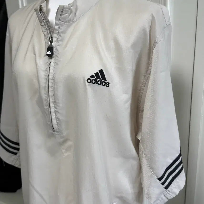 [BUNJANG] Adidas Windbreaker Half-Zip Jacket / 아디다스 바스락 반집업