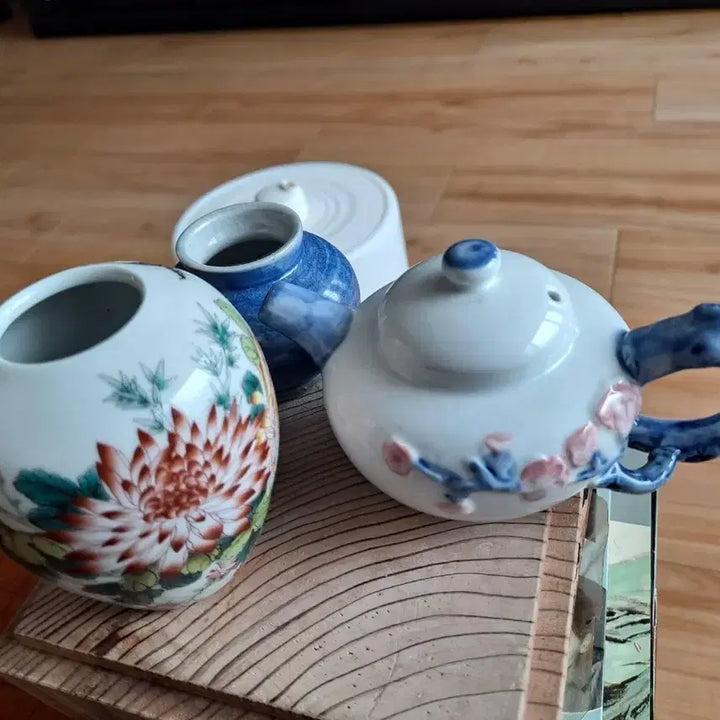 [BUNJANG] Korean Celadon Inkstone and Brush Holder Set / 연적 과  청채필세    도자기