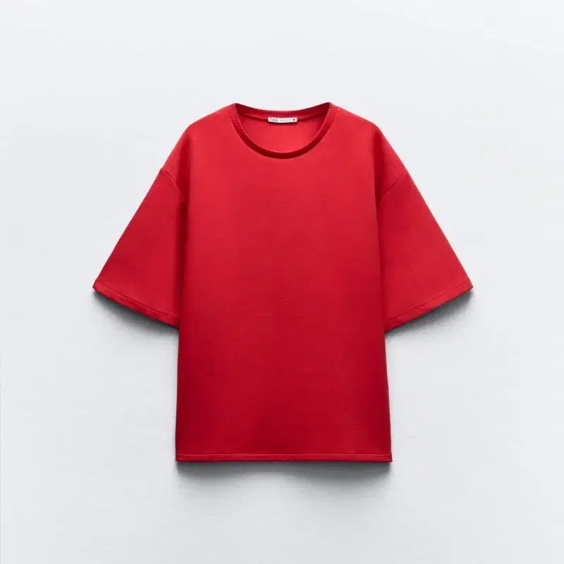 [BUNJANG] ZARA Short Sleeve Shirt Dark Red S / (할인) 자라 ZARA 숏 슬리브 예쁜 셔츠