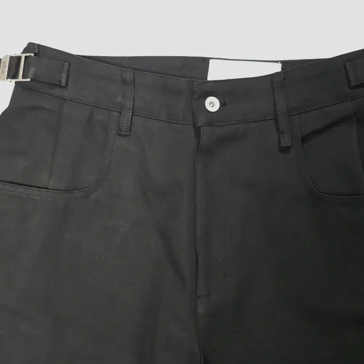 [BUNJANG] Yiyae (이예) Équilibre Axle Side Strap Trousers - Black (M) / yiyae 이예 블랙 팬츠