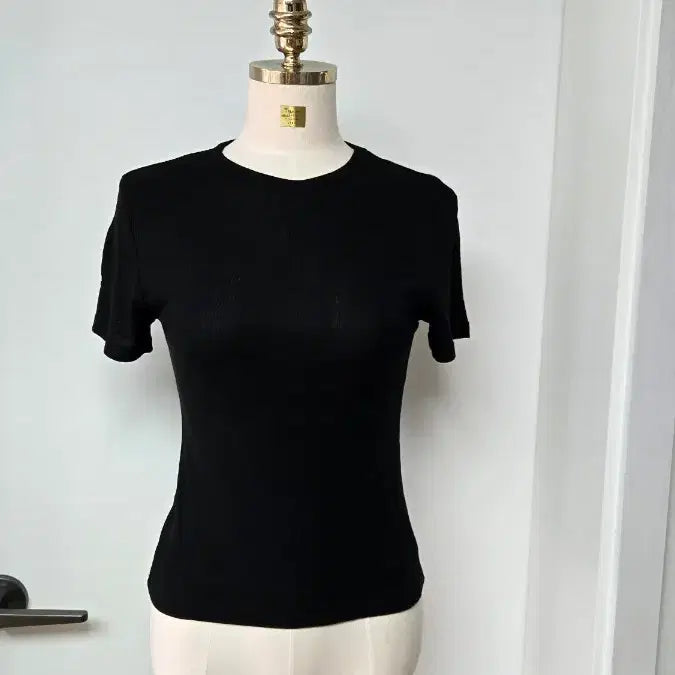 [SOLD OUT] 실켓 골지 블랙 반팔