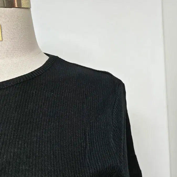 [SOLD OUT] 실켓 골지 블랙 반팔