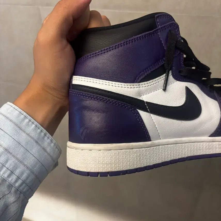 [BUNJANG] Nike Air Jordan 1 Retro High OG Court Purple 2020 / 280) 나이키 조던1 레트로 하이 OG 코트퍼플 2020