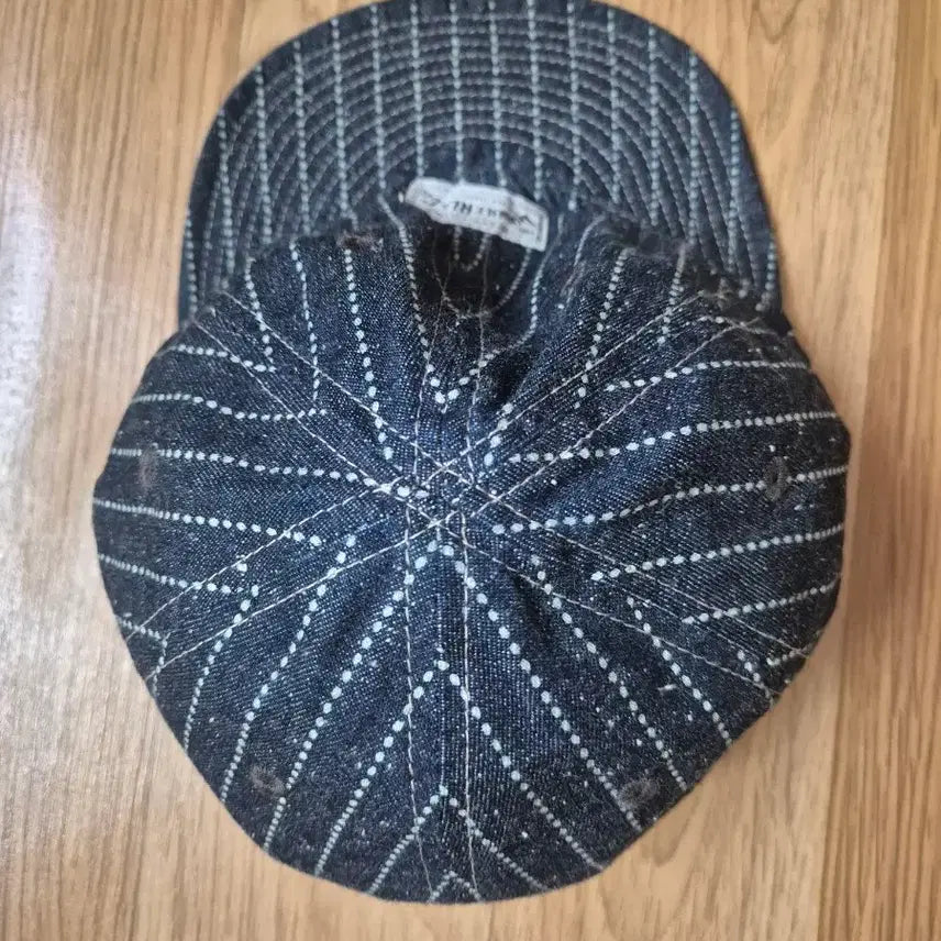 [SOLD OUT] RRL 인디고 도트  스트라이프 데님 서비스캡L