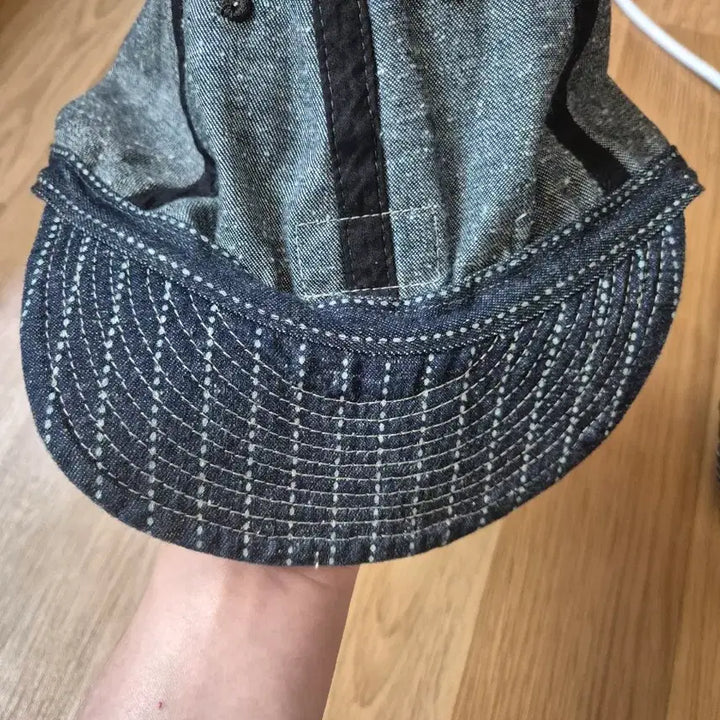 [SOLD OUT] RRL 인디고 도트  스트라이프 데님 서비스캡L