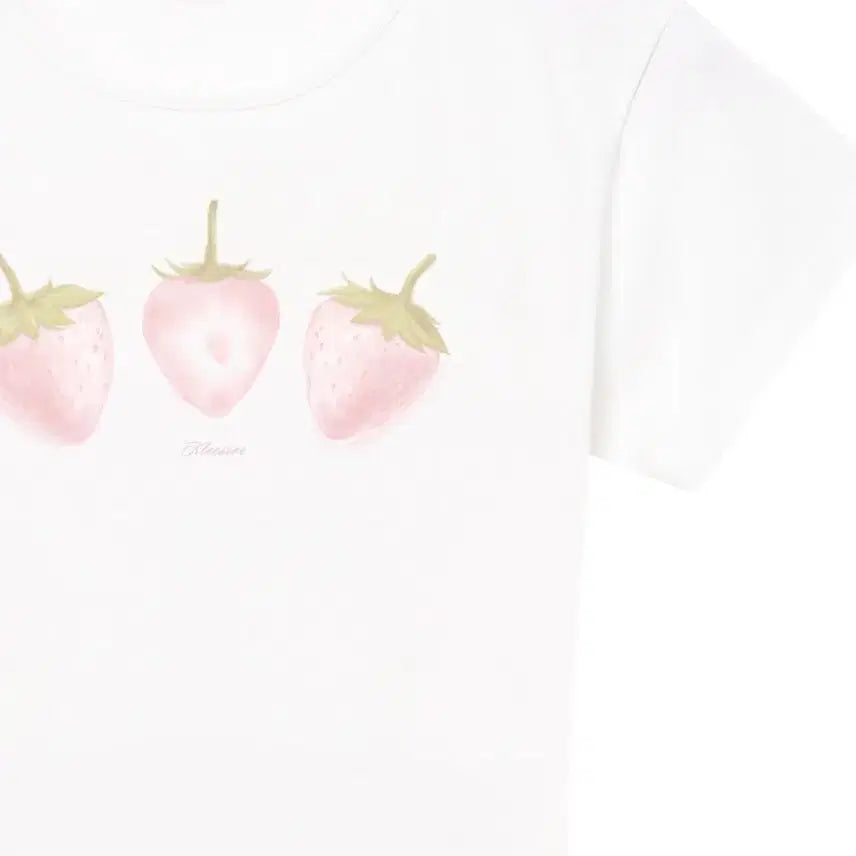 [SOLD OUT] 클리시어 딸기티 스트로베리 티셔츠 반팔 파스텔탑 핑크 S kleesier