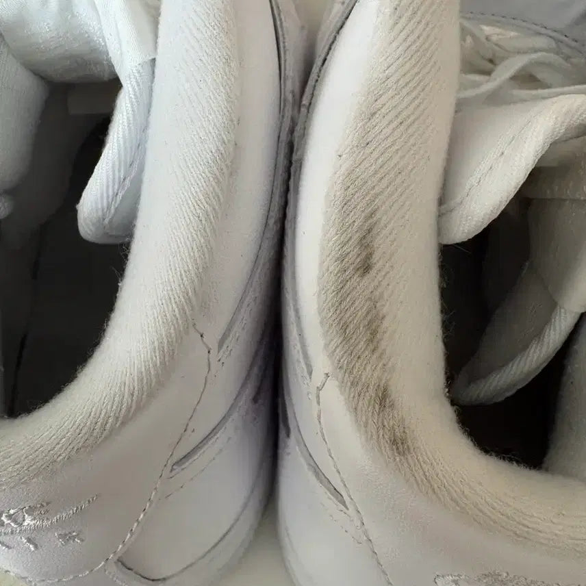 [BUNJANG] Nike Supreme Air Force 1 Mid White Sneakers / 나이키 슈프임 에어포스1 미드화이트 290