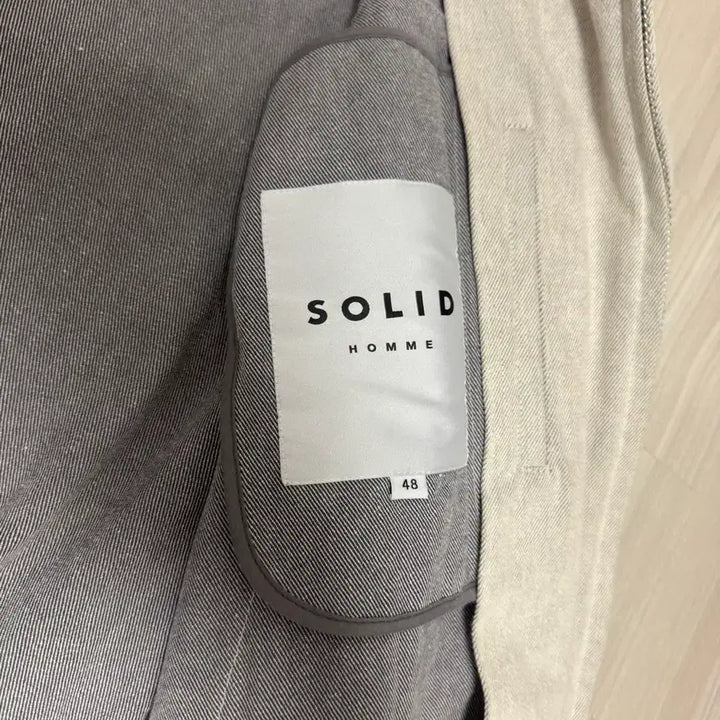 [BUNJANG] Solid Homme Grey Crop Jacket / 솔리드옴므 / 그레이크롭자켓/48