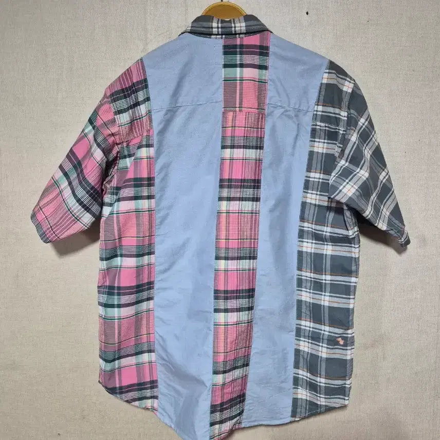 [BUNJANG] The North Face Purple Label Check Short Sleeve Shirt (L) / 노스페이스 퍼플라벨 반팔 체크 셔츠( L)