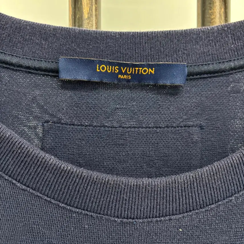 [BUNJANG] Louis Vuitton LV Logo Beaded Animal Knit T-Shirt / [M]루이비통 LV로고 비즈 애니멀 니트 반팔티