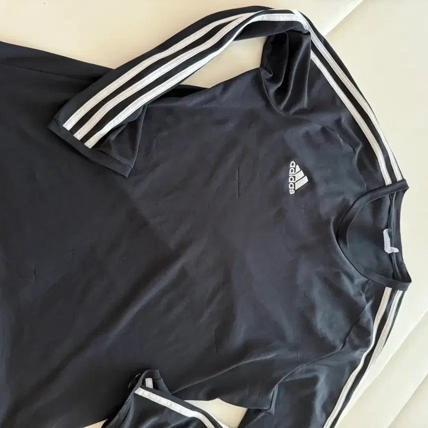 [BUNJANG] Adidas Climalite 110 Functional Sportswear Top / 아디다스 클라이마라이트 블랙 110 기능성 운동복