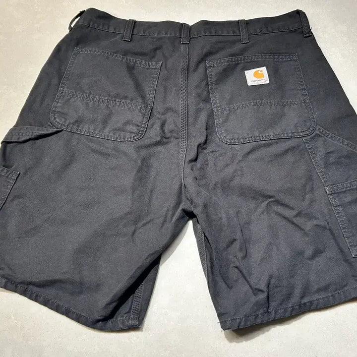 [BUNJANG] Carhartt WIP Double Knee Shorts Black Stone Washed / 칼하트WIP 더블니 쇼츠 반바지