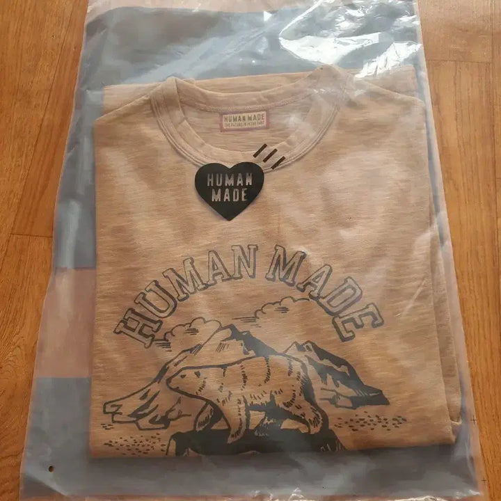 [BUNJANG] Human Made Bear T-shirt Brown S / 휴먼메이드 베어 티셔츠 브라운s