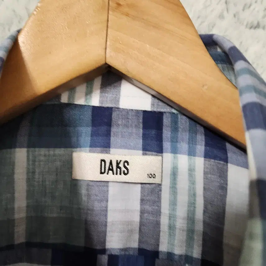 [SOLD OUT] 433A [100] 닥스 체크 반팔 남방 셔츠