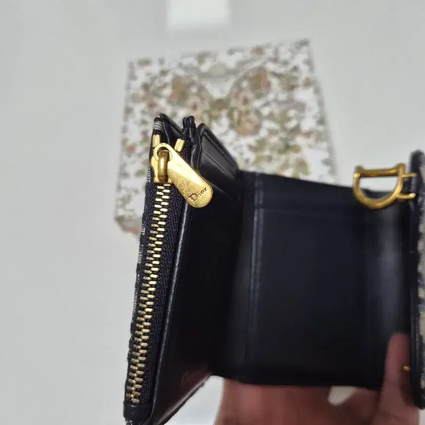 [BUNJANG] Dior Saddle Lotus Oblique Wallet / 디올 새들 로터스 오블리크 반지갑