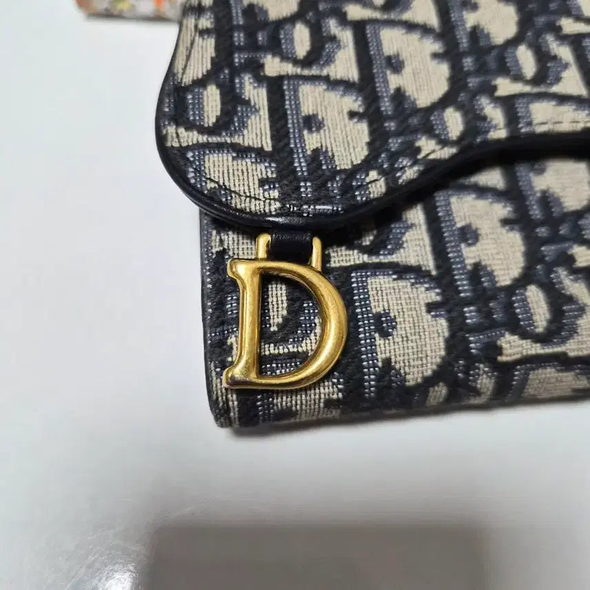 [BUNJANG] Dior Saddle Lotus Oblique Wallet / 디올 새들 로터스 오블리크 반지갑