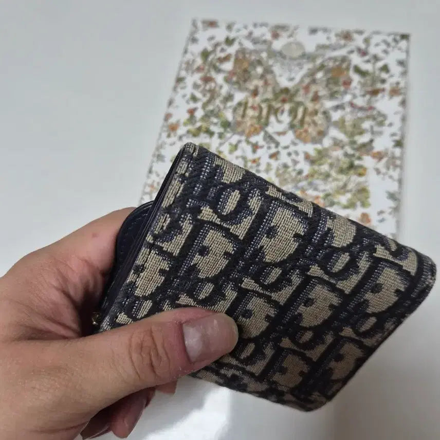 [BUNJANG] Dior Saddle Lotus Oblique Wallet / 디올 새들 로터스 오블리크 반지갑