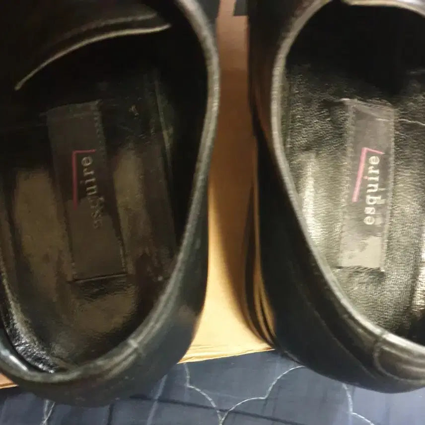 [SOLD OUT] 에스콰이어 소가죽 스퀘어토 더비 블랙 (265)