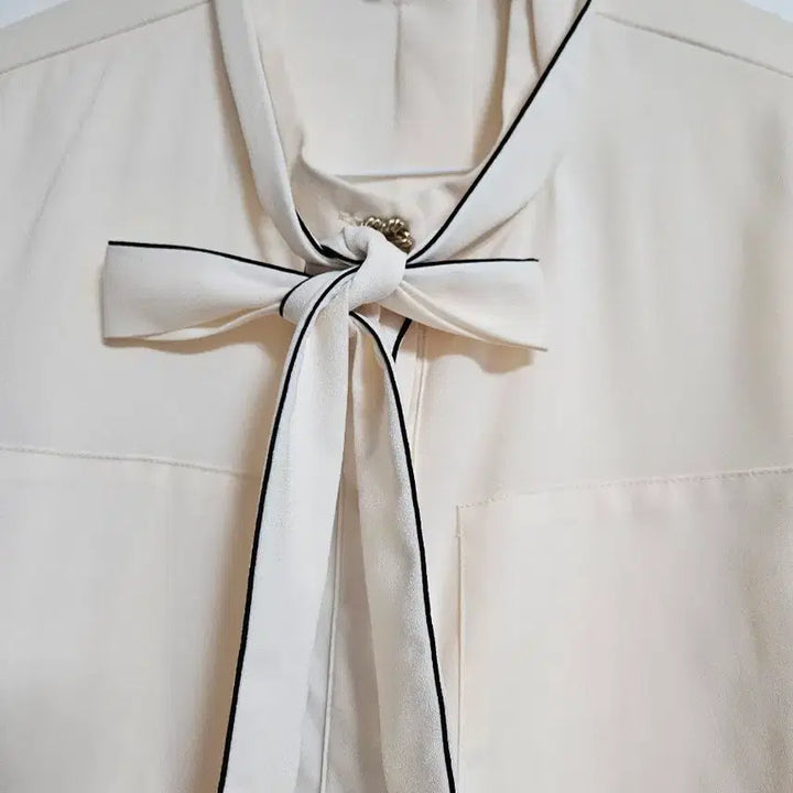 [BUNJANG] G Studio Ribbon Blouse / g스튜디오 커프스소매 블라우스 리본블라우스 상태굿