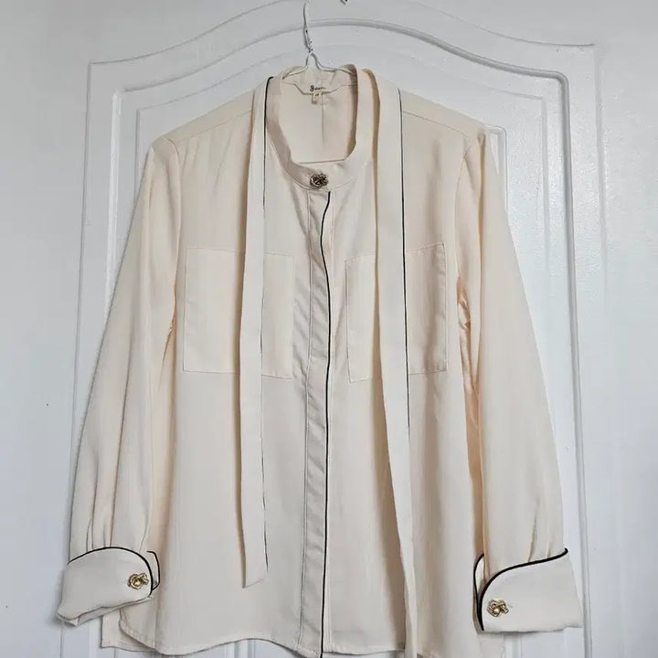 [BUNJANG] G Studio Ribbon Blouse / g스튜디오 커프스소매 블라우스 리본블라우스 상태굿