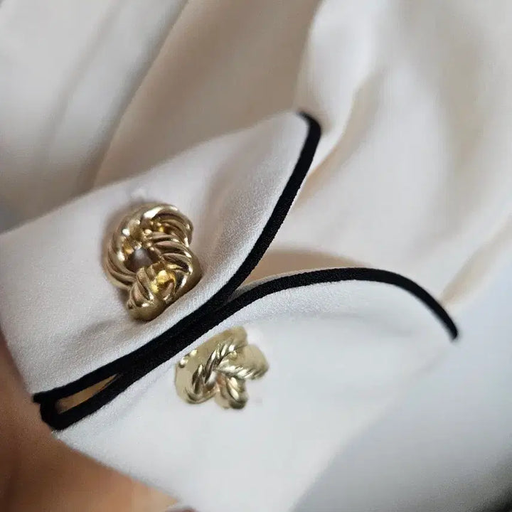 [BUNJANG] G Studio Ribbon Blouse / g스튜디오 커프스소매 블라우스 리본블라우스 상태굿