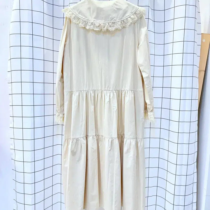 [BUNJANG] Plastic Island Lace Collar Long Dress / 새상품 풀라스틱아일랜드 레이스카라 롱원피스 택가99000