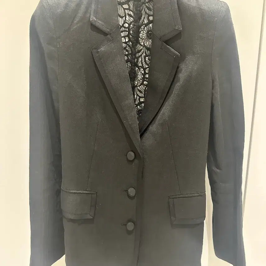 [BUNJANG] Linen Black Jacket / 에린 린넨 블랙 자켓