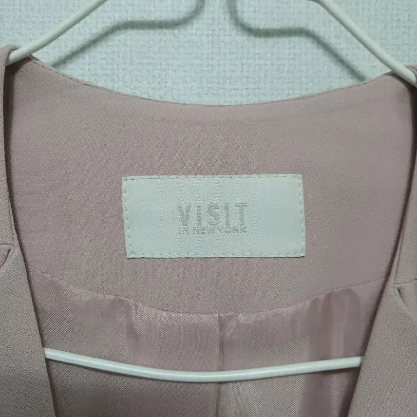 [BUNJANG] Visit Pink Long Vest / visit 반팔 핑크 롱 조끼