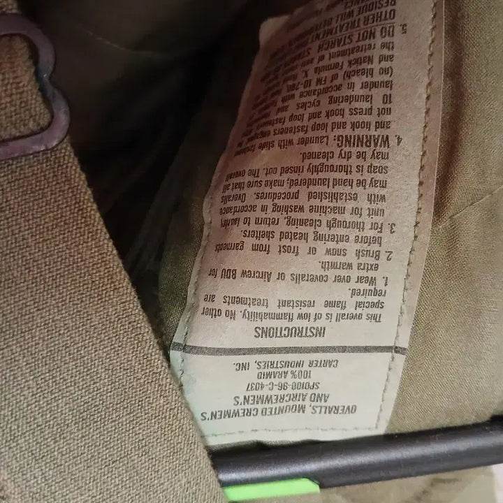 [BUNJANG] US Army Nomex Winter Tanker Pants S / 7/25 오리지날 미군 전차병 노맥스 동계용 바지 S