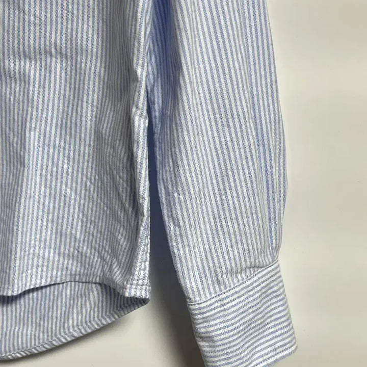 [BUNJANG] Ami Small Logo Heart Stripe Shirt / 아미 스몰로고 하트 스트라이프 서츠 남방 프리