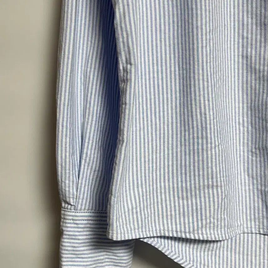 [BUNJANG] Ami Small Logo Heart Stripe Shirt / 아미 스몰로고 하트 스트라이프 서츠 남방 프리